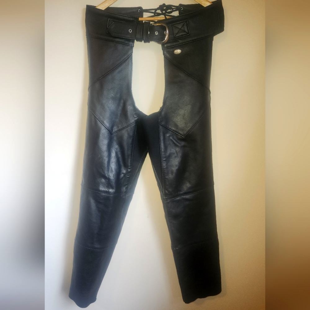 Harley Davidson Women's Med Leather Riding Chaps